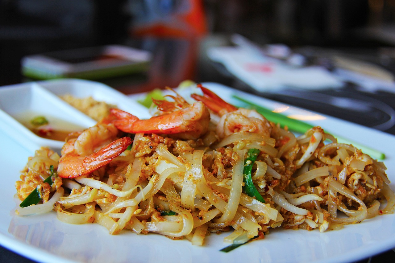 Pad thai met gamba’s